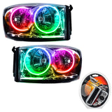 2007-2008 Dodge Ram Pre-Assembled Halo Headlights with RF Controller.