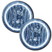 2007-2013 GMC Sierra LED Fog Light Halo Kit with white LED halo rings.