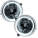 2002-2007 Jeep Liberty LED Headlight Halo Kit with white LED halo rings