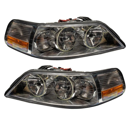 2005-2011 Lincoln Town Car Pre-Assembled Halo Headlights - Non HID