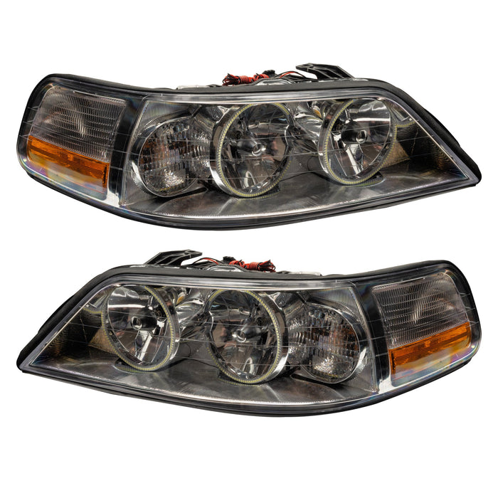 2005-2011 Lincoln Town Car Pre-Assembled Halo Headlights - Non HID