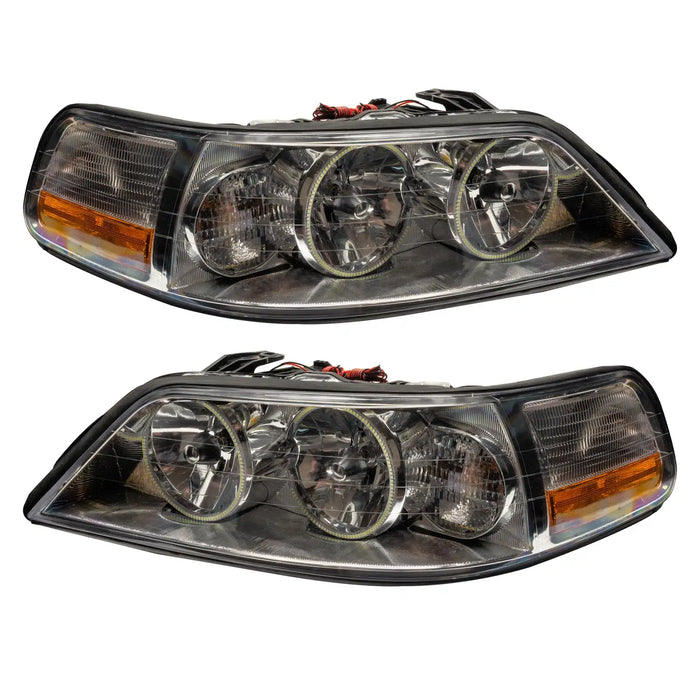 2005-2011 Lincoln Town Car Pre-Assembled Halo Headlights - Non HID