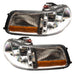 Side view of 2005-2011 Lincoln Town Car Pre-Assembled Halo Headlights - Non HID