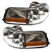 Side view of 2005-2011 Lincoln Town Car Pre-Assembled Halo Headlights - Non HID