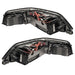 Rear view of 2005-2011 Lincoln Town Car Pre-Assembled Halo Headlights - Non HID