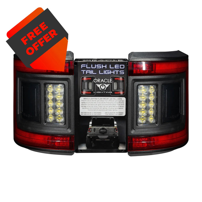 1 Case of ORACLE Lighting Flush Mount LED Tail Light for Jeep Gladiator JT (Set of 4)