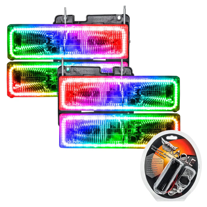 1995-2000 Chevrolet Tahoe Pre-Assembled Halo Headlights with RF Controller.