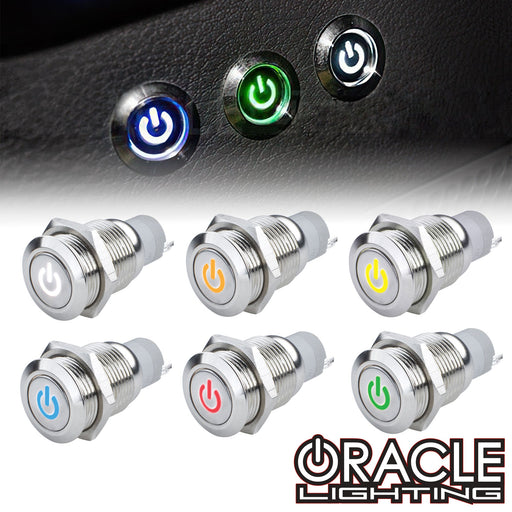Pre-Wired Power Symbol Flush Mount LED Switch