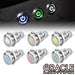 Pre-Wired Power Symbol Flush Mount LED Switch