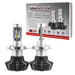 H4 4,000+ Lm LED bulbs with retail packaging