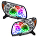 2006-2009 Toyota 4-Runner Pre-Assembled Halo Headlights-Non HID with ColorSHIFT LED halo rings.