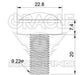 Rock light diagram with measurements