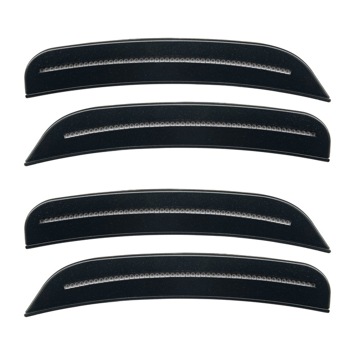 2015-2023 Dodge Charger Concept SMD Sidemarker Set with phantom black pearl paint and clear lenses.
