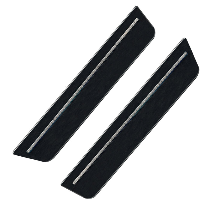 2011-2014 Dodge Charger Concept Sidemarker Rear Set with phantom black pearl paint and clear lenses.