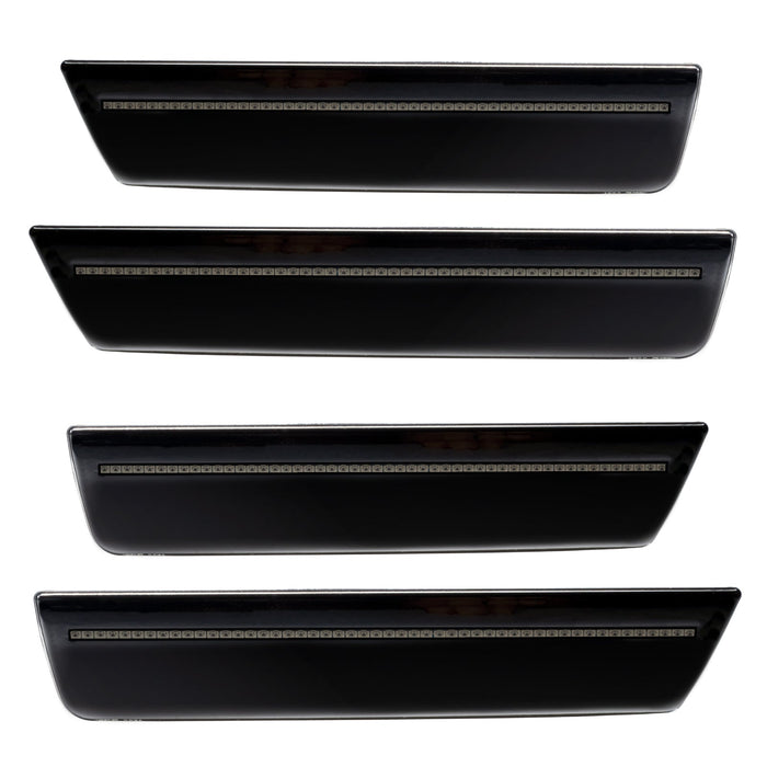 2008-2014 Dodge Challenger Concept Sidemarker Set with black paint and tinted lens.