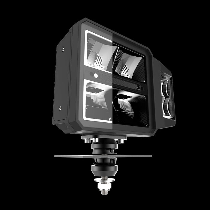 Rendering of Multifunction LED Plow Headlight with Heated Lens.