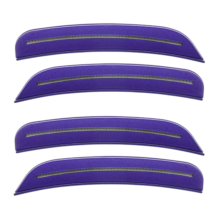 2015-2023 Dodge Charger Concept SMD Sidemarker Set with plum crazy pearl paint and clear lenses.