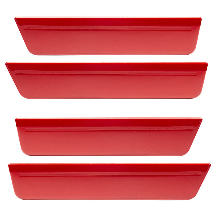 2008-2014 Dodge Challenger Concept Sidemarker Set with redline pearl paint and ghost lens.