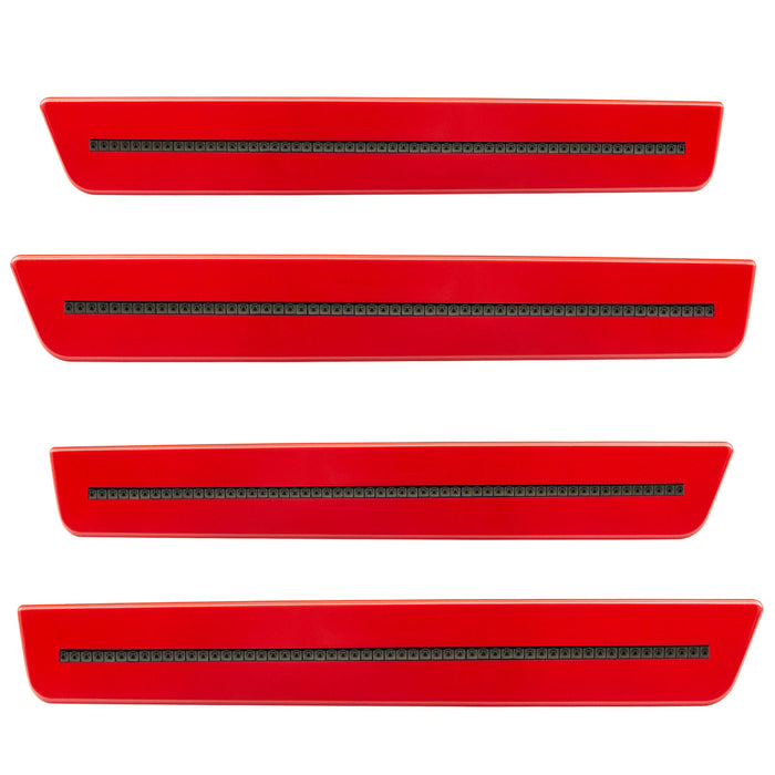 2015-2023 Dodge Challenger Concept Sidemarker Set with redline pearl paint and tinted lenses.
