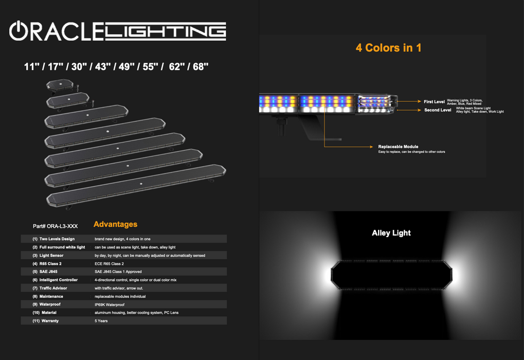 ORACLE Lighting 68" Warning Lightbar