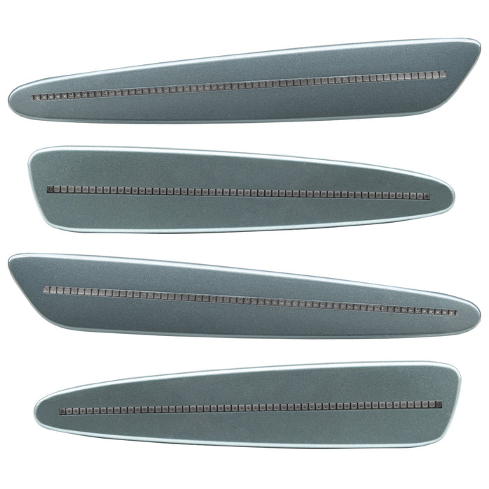 2005-2013 Chevrolet C6 Corvette Concept SMD Sidemarkers with sky gray metallic paint and clear lenses.