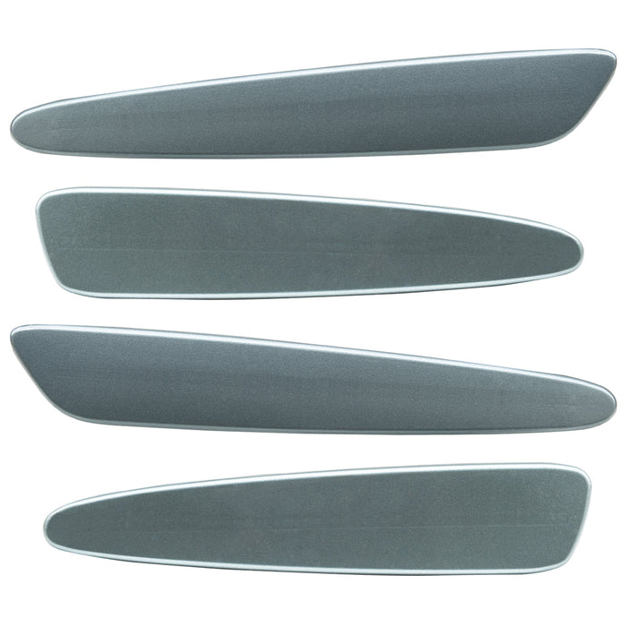 2005-2013 Chevrolet C6 Corvette Concept SMD Sidemarkers with sky gray metallic paint and ghost lenses.