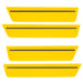 2008-2014 Dodge Challenger Concept Sidemarker Set with stinger yellow paint and tinted lens.