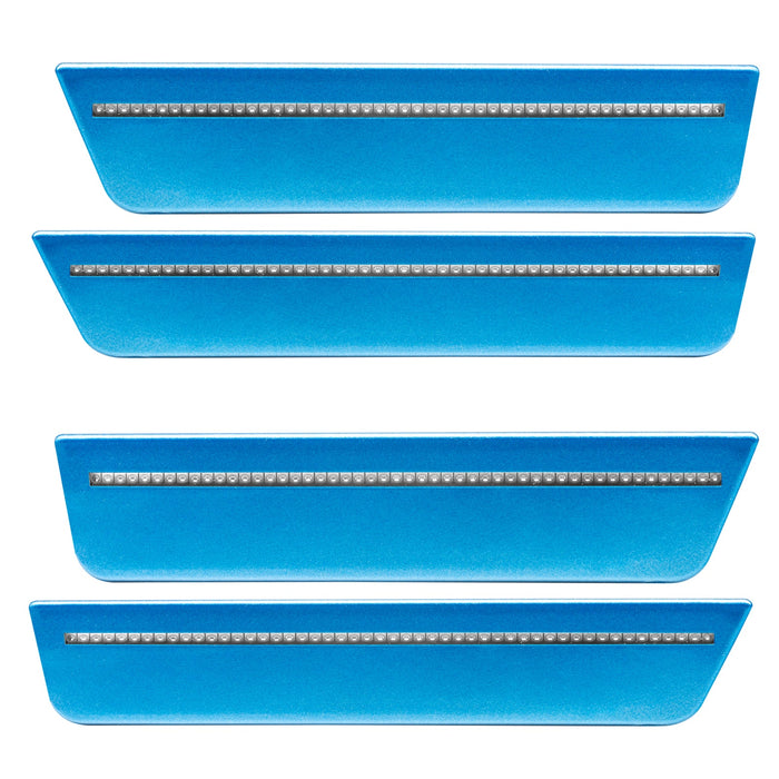 2008-2014 Dodge Challenger Concept Sidemarker Set with surf blue pearl paint and clear lens.