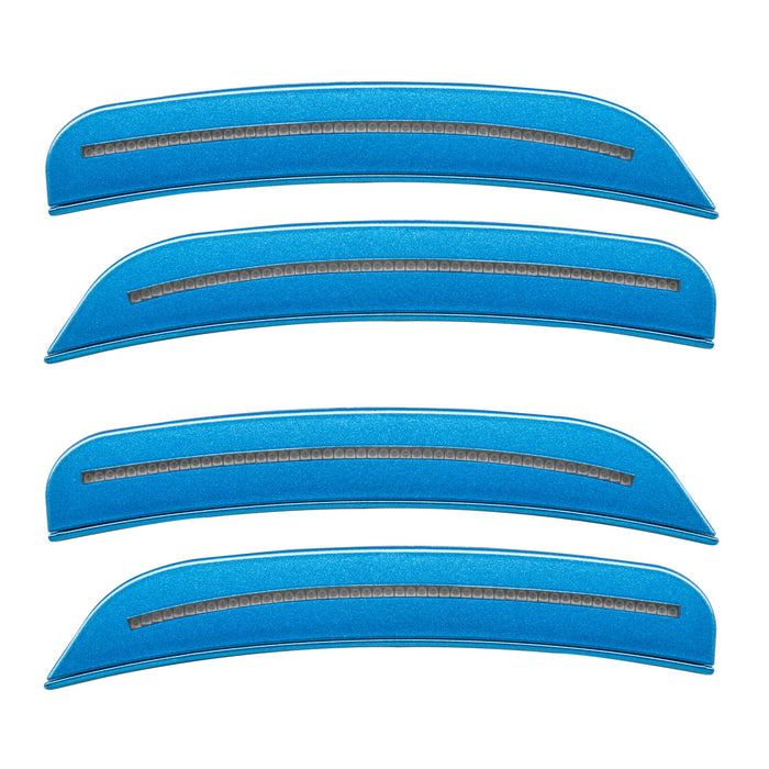 2015-2023 Dodge Charger Concept SMD Sidemarker Set with surf blue pearl paint and clear lenses.