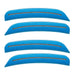 2015-2023 Dodge Charger Concept SMD Sidemarker Set with surf blue pearl paint and clear lenses.