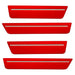 2008-2014 Dodge Challenger Concept Sidemarker Set with red paint and clear lens.
