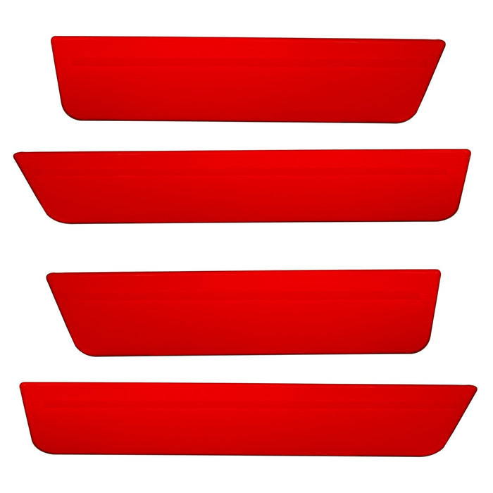 2008-2014 Dodge Challenger Concept Sidemarker Set with red paint and ghost lens.