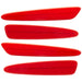2005-2013 Chevrolet C6 Corvette Concept SMD Sidemarkers with torch red paint and ghost lenses.