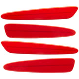 2005-2013 Chevrolet C6 Corvette Concept SMD Sidemarkers with torch red paint and ghost lenses.