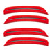 2015-2023 Dodge Charger Concept SMD Sidemarker Set with bright red paint and clear lenses.