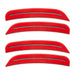 2015-2023 Dodge Charger Concept SMD Sidemarker Set with bright red paint and clear lenses.