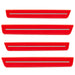 2015-2023 Dodge Challenger Concept Sidemarker Set with red paint and clear lenses.