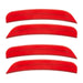 2015-2023 Dodge Charger Concept SMD Sidemarker Set with bright red paint and ghost lenses.
