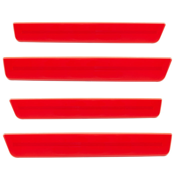 2015-2023 Dodge Challenger Concept Sidemarker Set with red paint and ghost lenses.