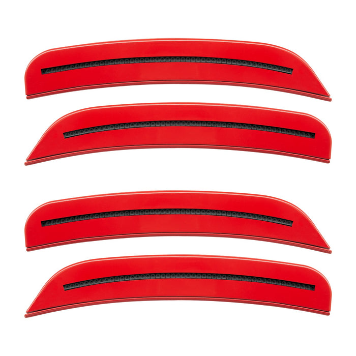 2015-2023 Dodge Charger Concept SMD Sidemarker Set with bright red paint and tinted lenses.