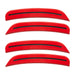 2015-2023 Dodge Charger Concept SMD Sidemarker Set with bright red paint and tinted lenses.