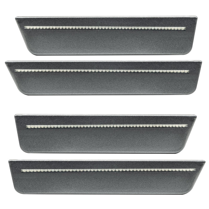 2008-2014 Dodge Challenger Concept Sidemarker Set with tungsten metallic paint and clear lens.