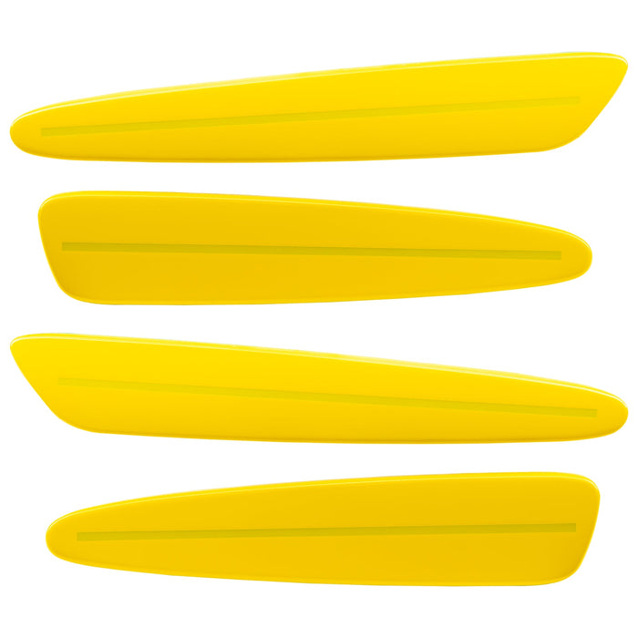 2005-2013 Chevrolet C6 Corvette Concept SMD Sidemarkers with velocity yellow paint and ghost lenses.