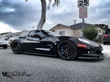 Three quarters view of a C6 Corvette with Concept SMD Sidemarkers installed.