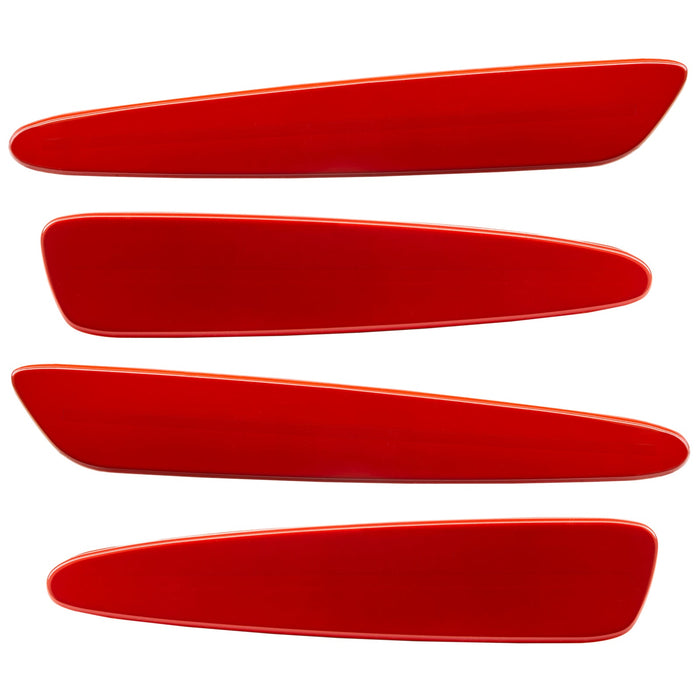 2005-2013 Chevrolet C6 Corvette Concept SMD Sidemarkers with victory red paint and ghost lenses.