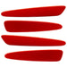 2005-2013 Chevrolet C6 Corvette Concept SMD Sidemarkers with victory red paint and ghost lenses.