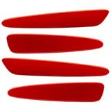 2005-2013 Chevrolet C6 Corvette Concept SMD Sidemarkers with victory red paint and ghost lenses.