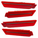 2010-2015 Chevrolet Camaro Concept SMD Sidemarker Set with victory red paint and tinted lenses.