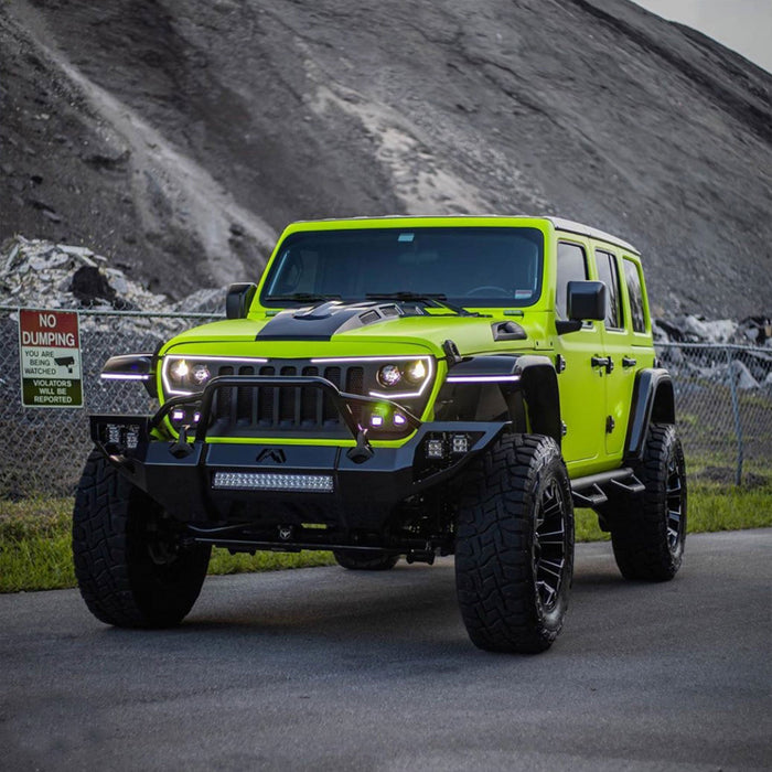 ORACLE Lighting VECTOR™ Pro Series II Full LED Grill for the Jeep Wrangler JL / Gladiator JT