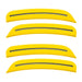 2015-2023 Dodge Charger Concept SMD Sidemarker Set with yellow jacket paint and clear lenses.